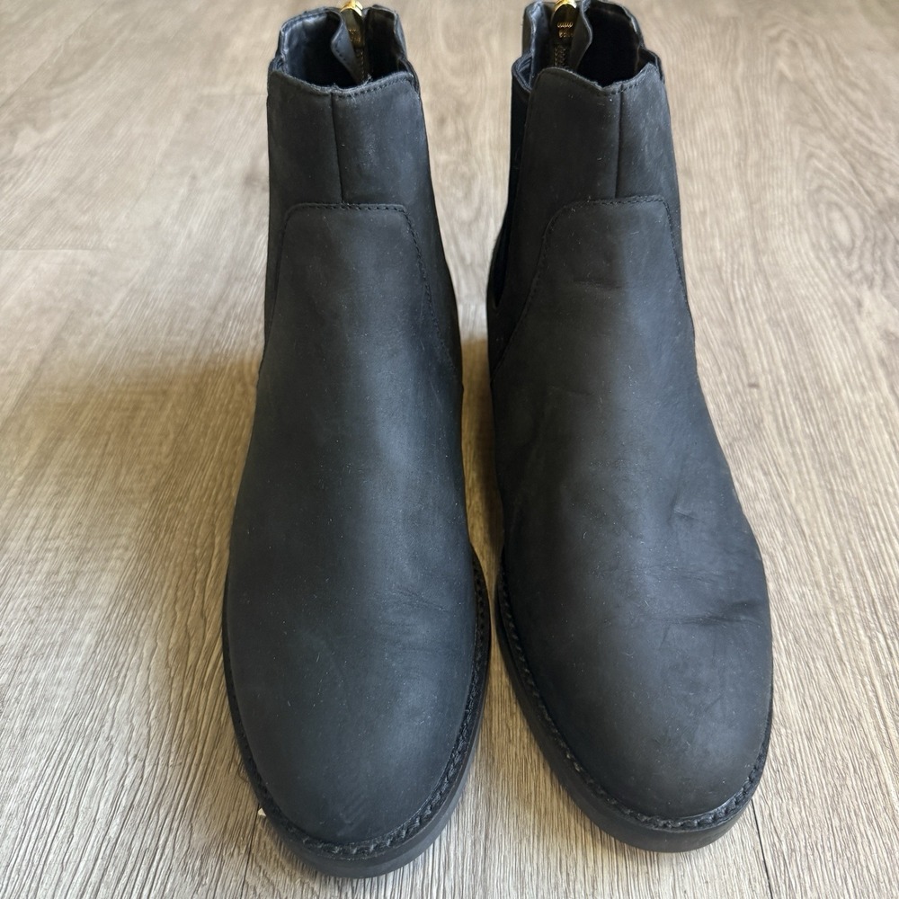 Cole Haan‎ Reid Chelsea Grand OS Women's 8B Black Leather Upper Booties EUC
